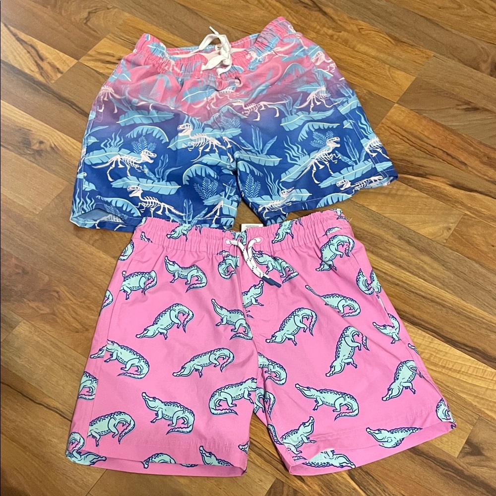 Boys size 8 swimming trunks with boxer liners